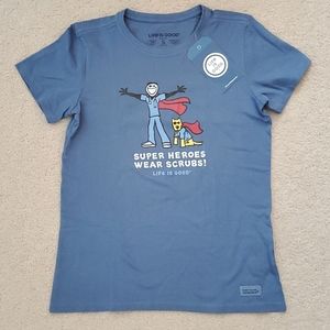 NWT Super Heroes Wear Scrubs